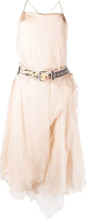Diesel Zijden jurk Beige