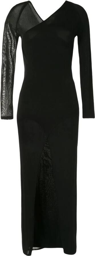 Dion Lee Asymmetrische jurk Zwart