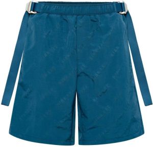 Dion Lee Shorts met gesptaille Blauw