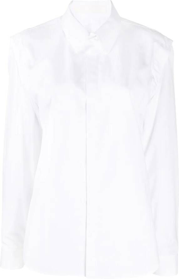 Dion Lee Button-up blouse Wit