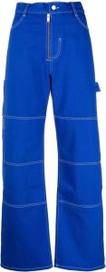 Dion Lee Jeans met contrasterend stiksel Blauw