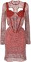 Dion Lee Gehaakte mini-jurk Rood - Thumbnail 1
