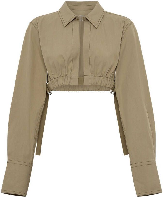 Dion Lee Cropped blouse Beige