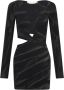 Dion Lee Mini-jurk met vervaagd-effect Washed black - Thumbnail 1