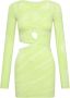 Dion Lee Mini-jurk met vervaagd-effect Groen - Thumbnail 1