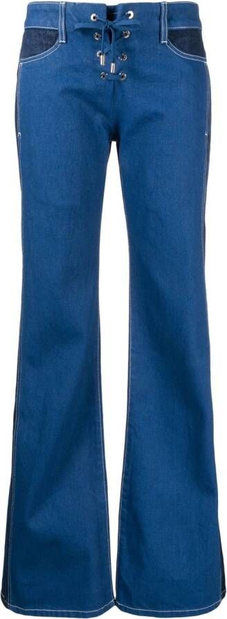 Dion Lee Flared jeans Blauw