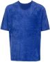 Dion Lee Geribbeld T-shirt Blauw - Thumbnail 1