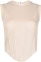 Dion Lee Geribbelde tanktop Bruin - Thumbnail 1
