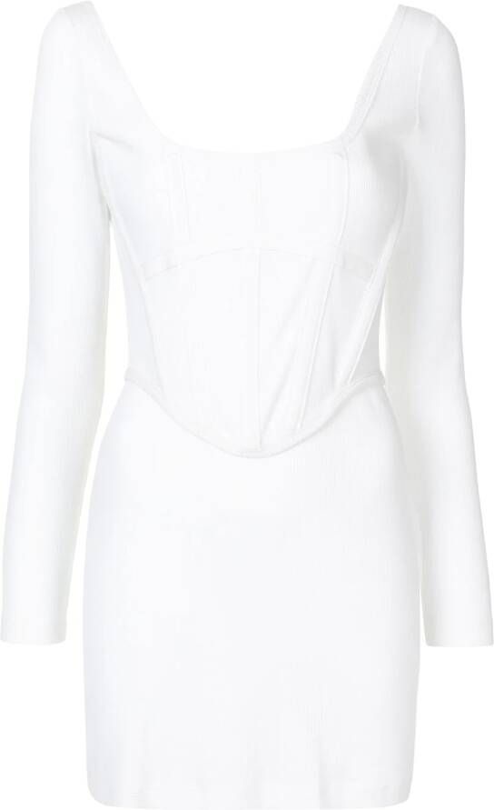 Dion Lee Gestructureerde mini-jurk Wit