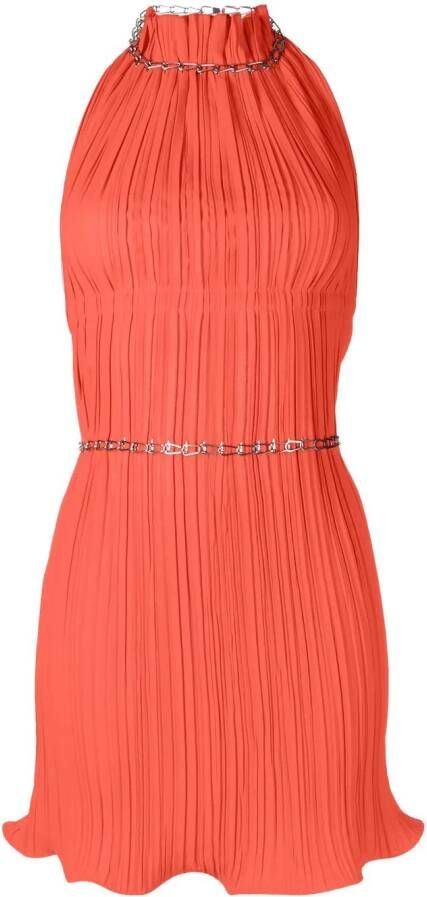 Dion Lee Getailleerde halterjurk Rood