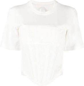 Dion Lee Jersey T-shirt Wit