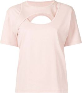 Dion Lee Katoenen T-shirt Roze