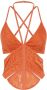 Dion Lee Korset top met camouflageprint Oranje - Thumbnail 1