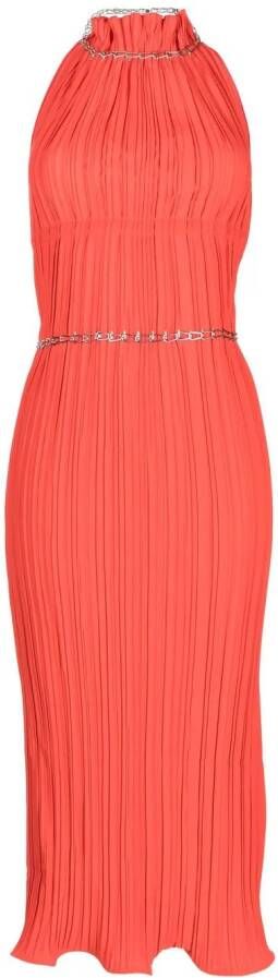 Dion Lee Midi-jurk met kettingdetail Rood
