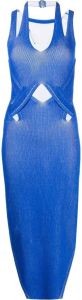 Dion Lee Midi-jurk met uitgesneden detail Blauw