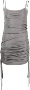 Dion Lee Mini-jurk met vierkante hals Zilver
