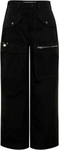 Dion Lee multi-pocket straight-leg trousers Zwart