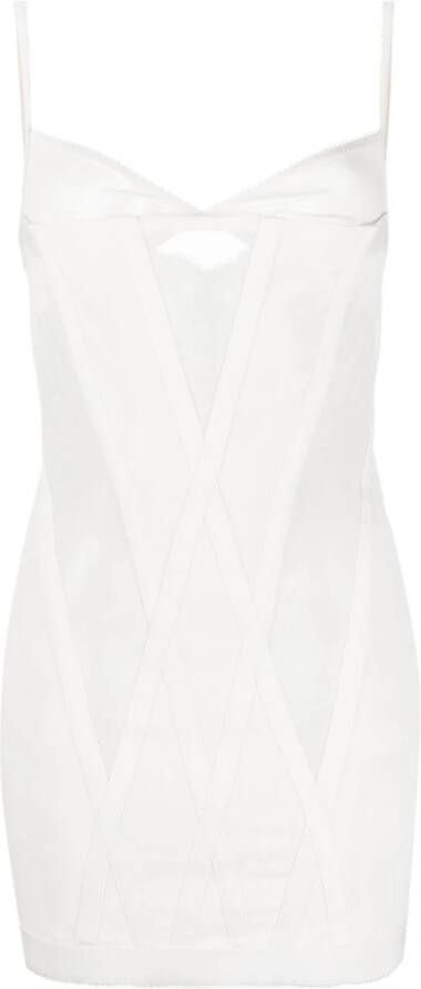 Dion Lee Mini-jurk met korset stijl Wit