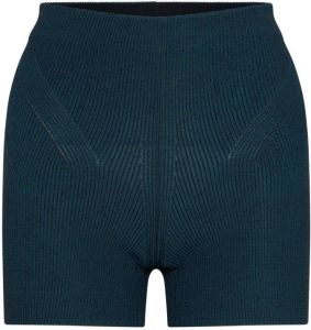 Dion Lee Ribgebreide shorts Blauw