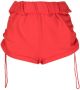 Dion Lee Trainingsshorts met opgerolde taille Rood - Thumbnail 1