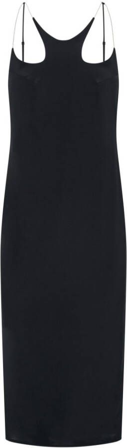 Dion Lee Midi-jurk met lage rug Zwart
