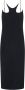 Dion Lee Midi-jurk met lage rug Zwart - Thumbnail 1