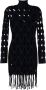 Dion Lee Tweekleurige mini-jurk Zwart - Thumbnail 1