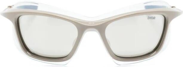 Dior Eyewear Zonnebril met rechthoekig montuur Grijs