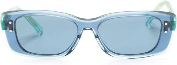 Dior Eyewear Zonnebril met doorzichtig montuur Blauw