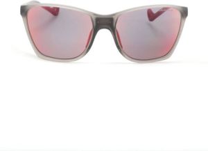 District Vision Keiichi Clam wayfarer-frame sunglasses Rood
