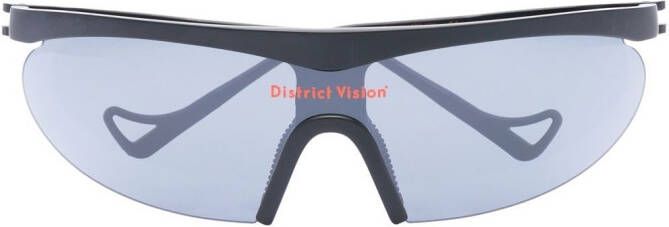 District Vision Zonnebril met vierkant montuur Zwart