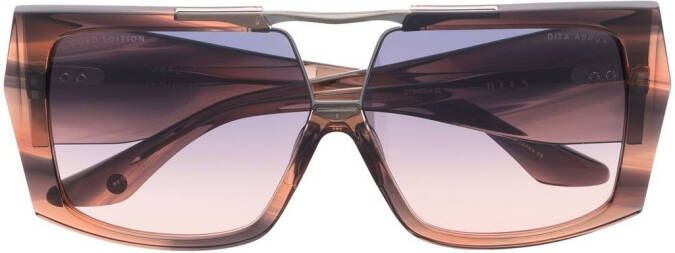Dita Eyewear Abrux zonnebril met vierkant montuur Bruin