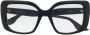 Dita Eyewear Adabrah zonnebril met oversized montuur Zwart - Thumbnail 1