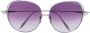 Dita Eyewear Zonnebril met oversized rond montuur Zilver - Thumbnail 1
