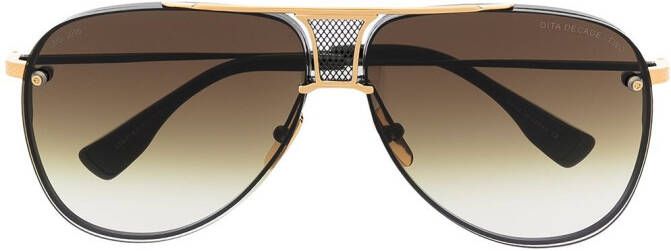 Dita Eyewear Decade-Two zonnebril met piloten montuur Zwart