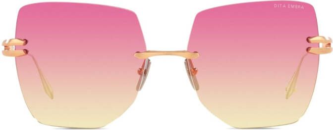 Dita Eyewear Embra zonnebril met kleurverloop Goud