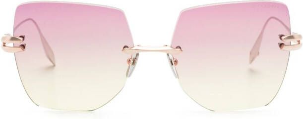Dita Eyewear Embra zonnebril met titanium montuur Zilver