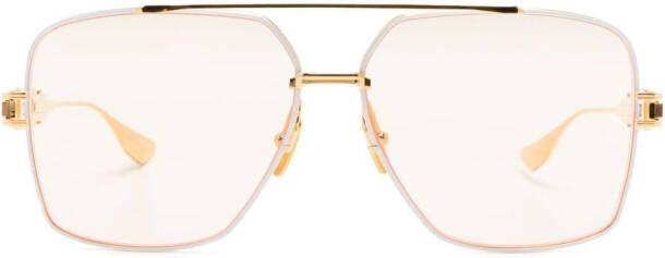 Dita Eyewear Grand Emperik zonnebril met rechthoekig montuur Wit