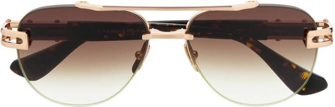 Dita Eyewear Grand-Evo zonnebril met piloten montuur Bruin