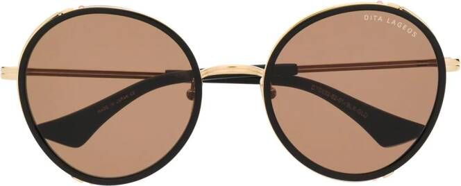 Dita Eyewear Lageos zonnebril met oversized montuur Zwart