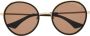 Dita Eyewear Lageos zonnebril met oversized montuur Zwart - Thumbnail 1