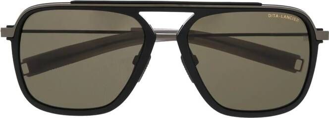 Dita Eyewear Lancier zonnebril met piloten montuur Zwart