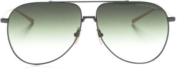 Dita Eyewear Zonnebril met rond montuur Goud