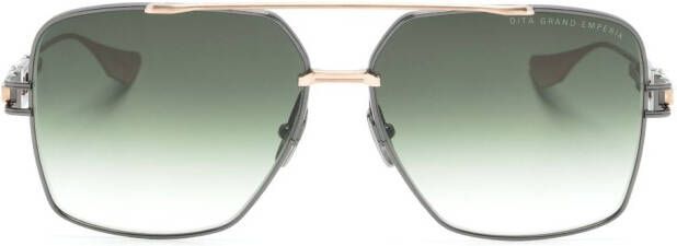Dita Eyewear Zonnebril met vierkant montuur Zwart