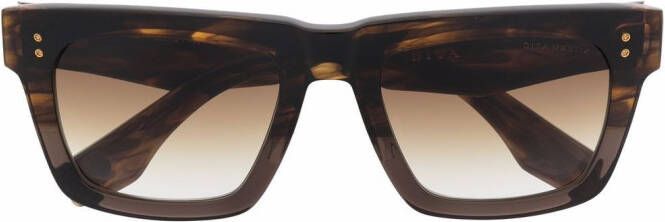 Dita Eyewear Mastix zonnebril met vierkant montuur Bruin
