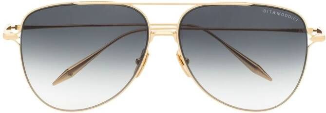 Dita Eyewear Moddict zonnebril met piloten montuur Goud