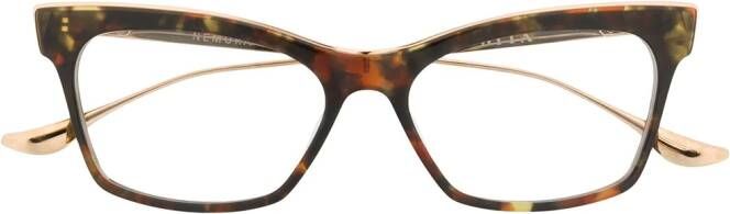 Dita Eyewear Nemora zonnebril met kattenoog montuur Bruin