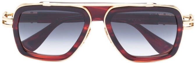 Dita Eyewear Zonnebril met piloten montuur Bruin