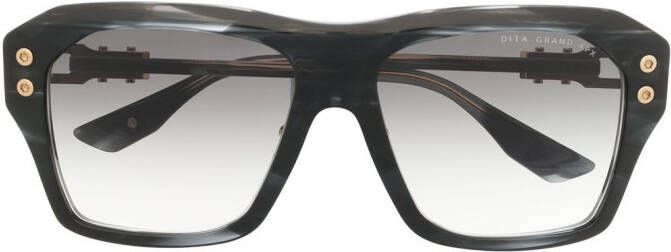Dita Eyewear Zonnebril met vierkant montuur Zwart