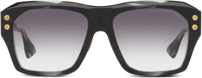 Dita Eyewear Zonnebril met vierkant montuur Zwart